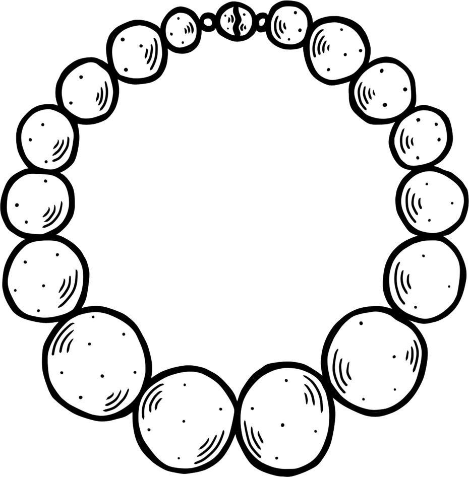 Pearl Necklace Line Icon